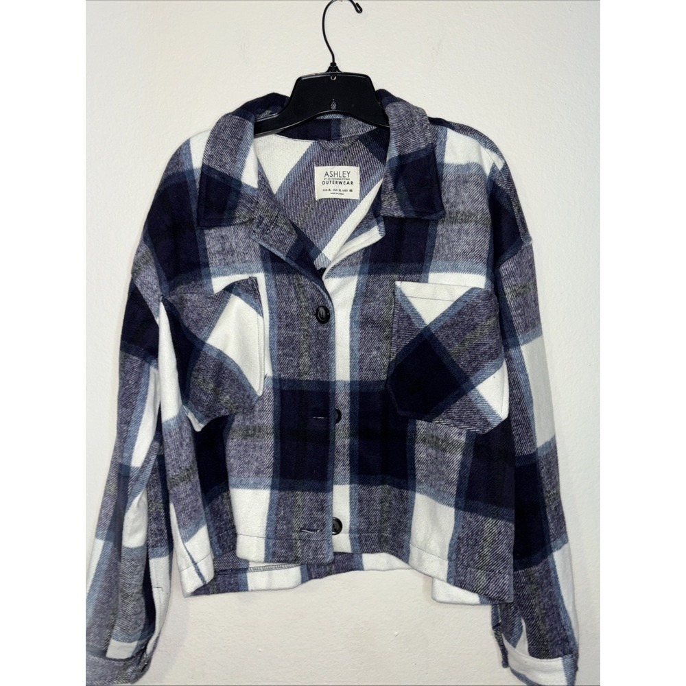 Ashley By 26 International Outerwear Plaid Flannel Jacket Shacket Women's XL